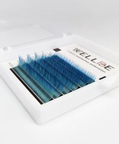 Black emerald blue eyelash
