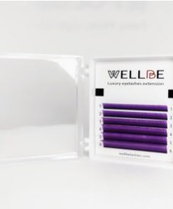 Violet eyelashes