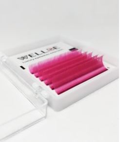 Pink eyelashes