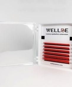 Red eyelashes
