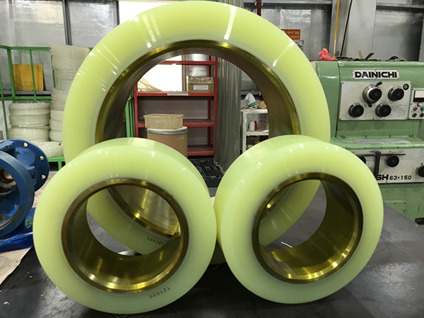 Electric forklift PU wheel