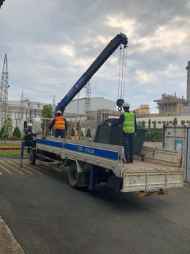 Industrial waste transportation