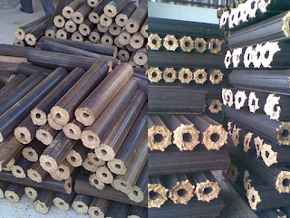 Rice husk pellets