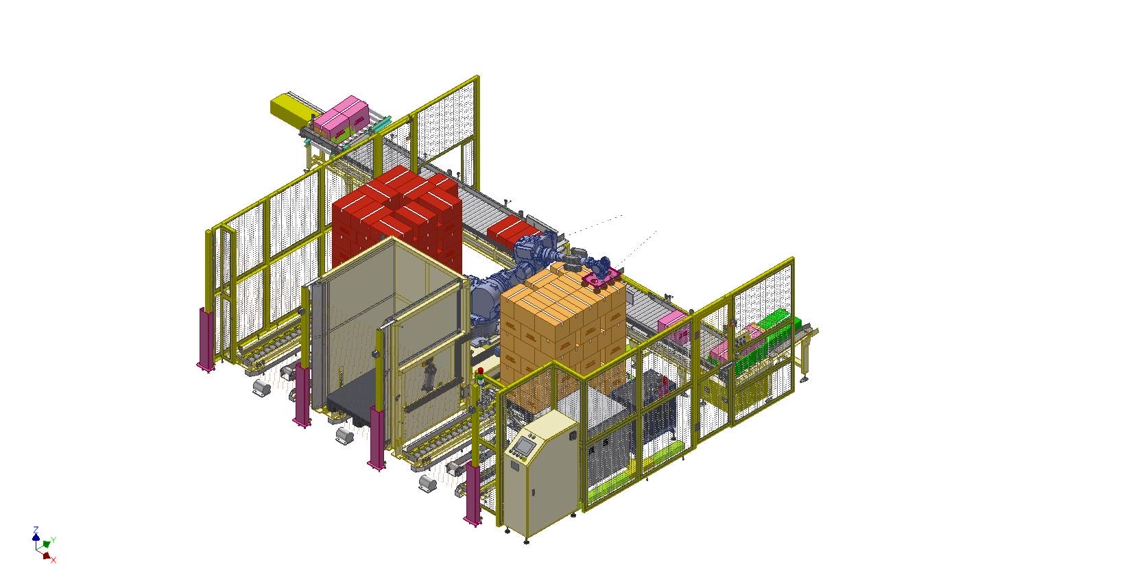 Palletizing line