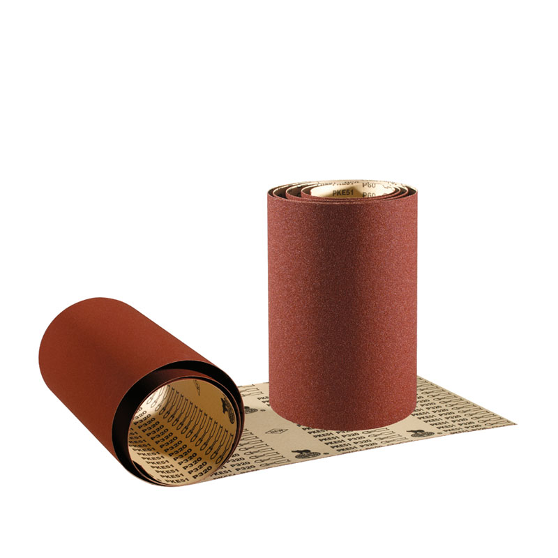 Paper abrasive roll