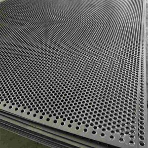 Perforated stainless steel sheet