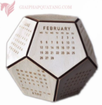 Wooden calendar