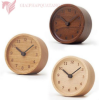 Wooden table clock