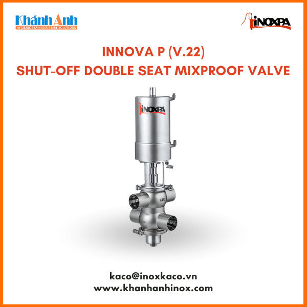 INNOVA P shut-off double seat Mixproof valve