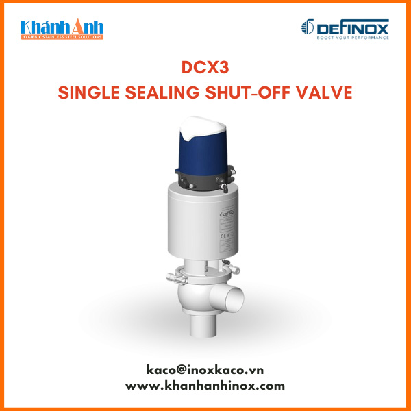 Definox single sealing shut-off valve