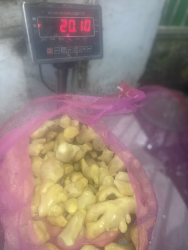 Peeled ginger