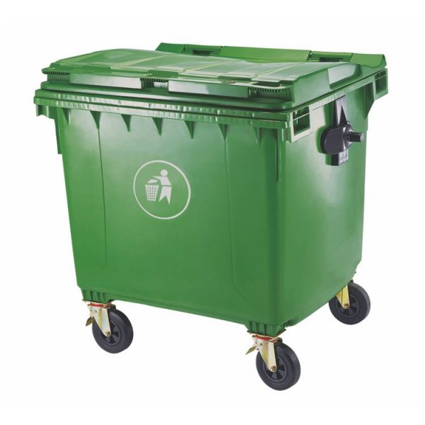Plastic recycle bin