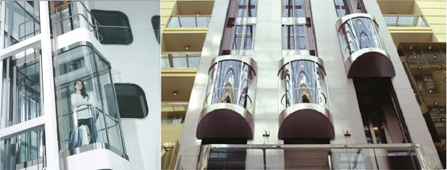 Glass elevator