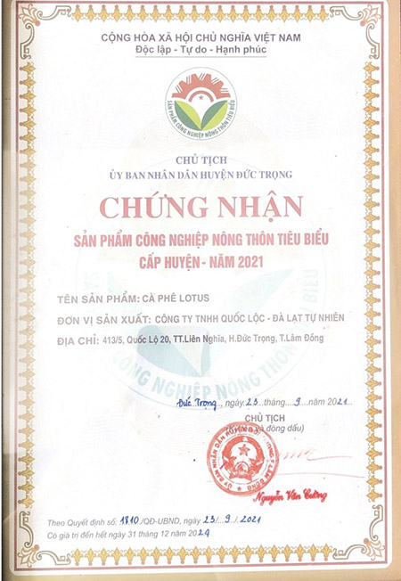 Outstanding rural area certification