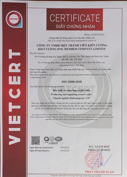 Certification