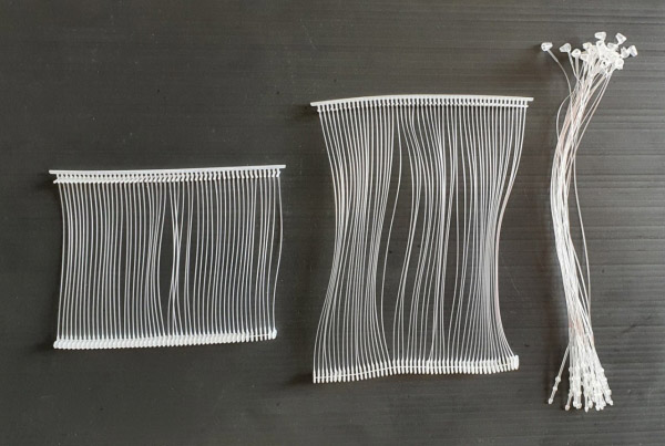 Small plastic cable tie