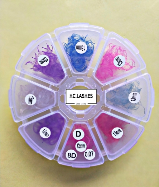 Color Mixed Premade 8D Eyelashes