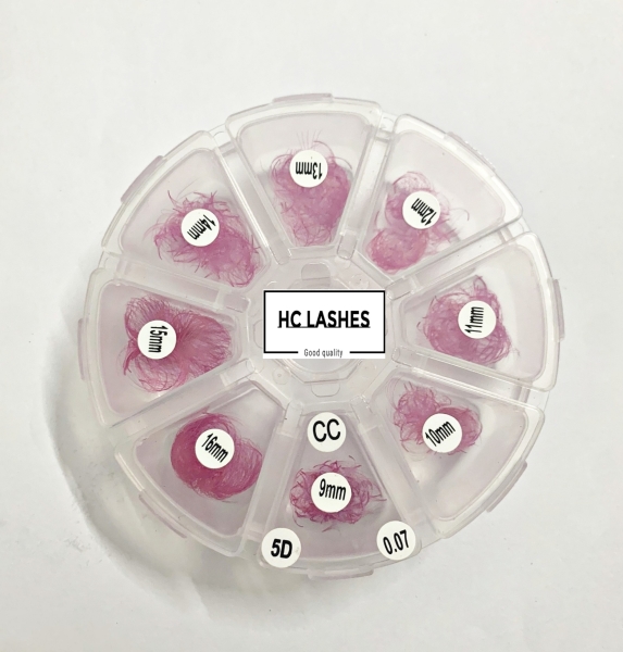 Pink Mixed Premade 5D Eyelashes