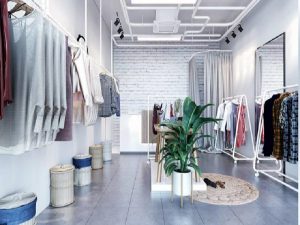 Shop interior construction