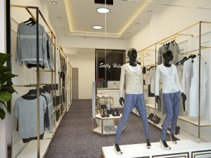 Shop interior construction