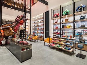 Shop interior construction