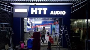 Showroom interior construction