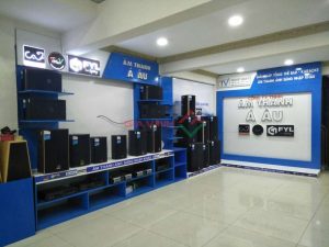 Showroom interior construction