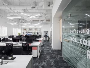 Office interior construction