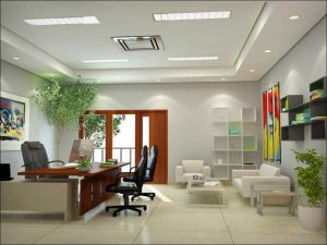 Office interior construction