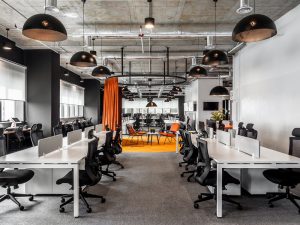 Office interior construction