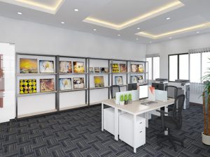 Office interior construction