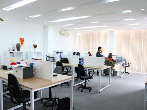 Office interior construction