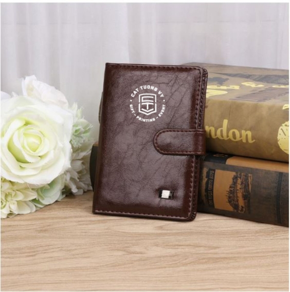 Leather passport wallet