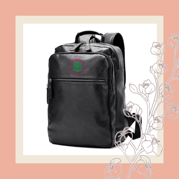 Leather backpack