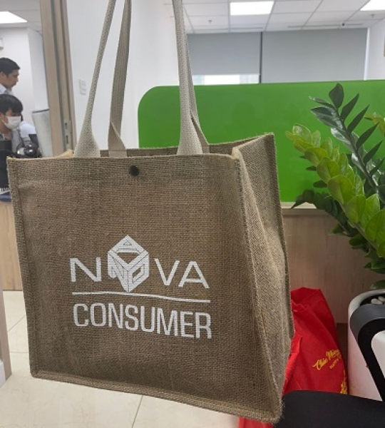 Printed canvas bag