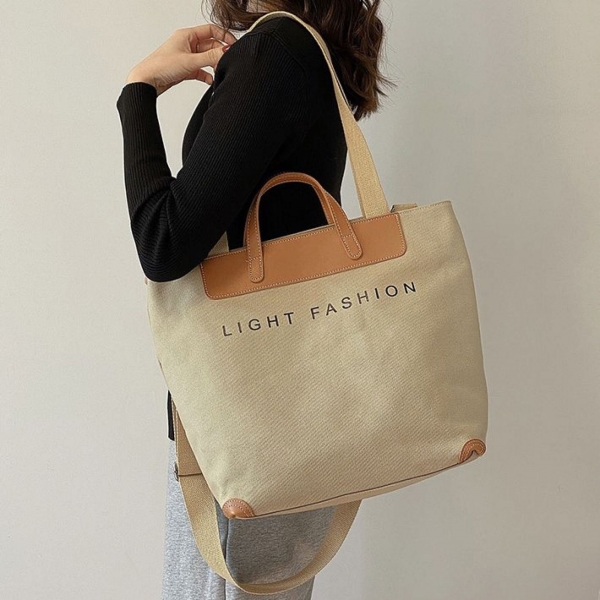 Large canvas bag for women