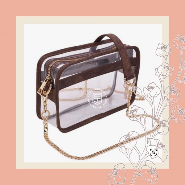 Transparent square bag