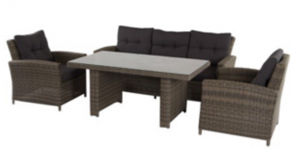 Poly Rattan Table And Chair