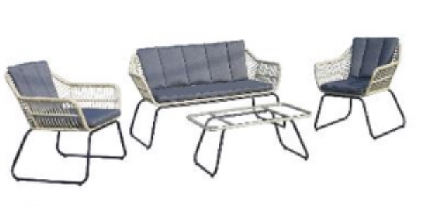 Poly Rattan Table And Chair