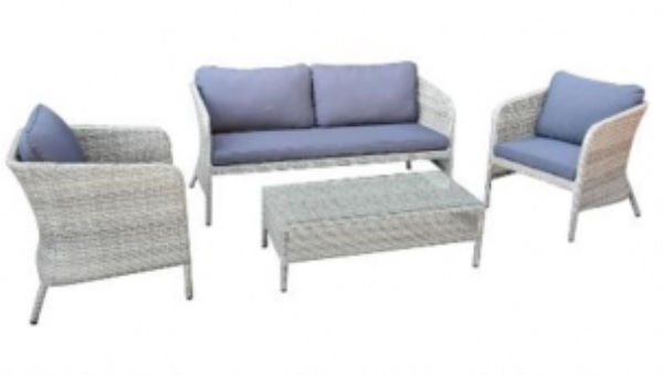Poly Rattan Table And Chair