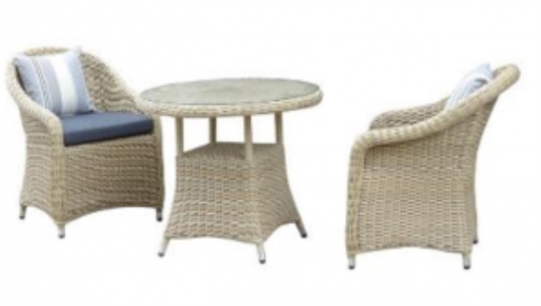 Poly Rattan Table And Chair