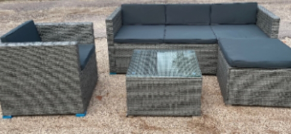 Poly Rattan Table And Chair