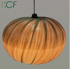 Rattan Pumpkin Shaped Lamp