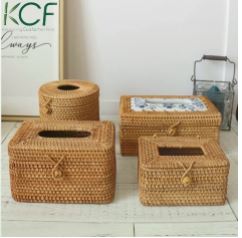 Rattan Tissue Box