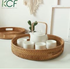 Rattan Trays For Tea Set