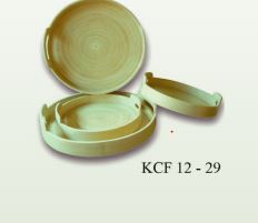 Bamboo Round Trays With Handle