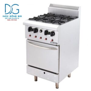 4-burner European stove with oven
