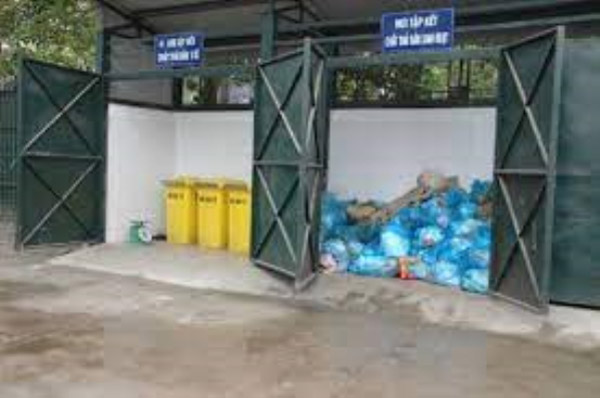Waste storage facility construction