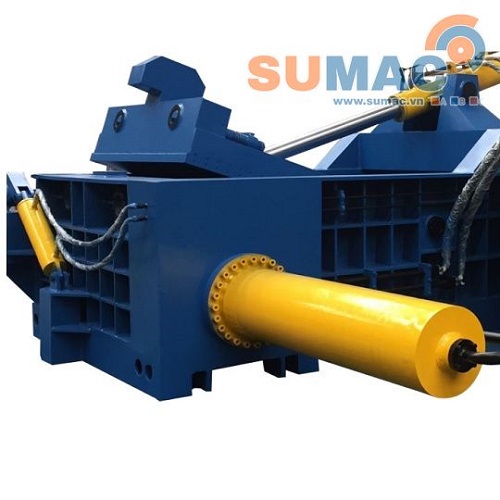 Hydraulic scrap baling press machine