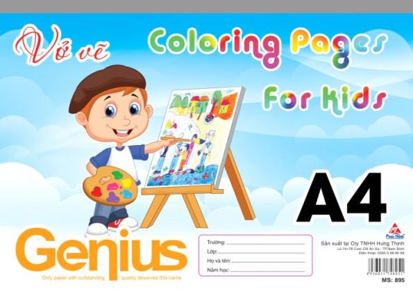 Coloring paper A4